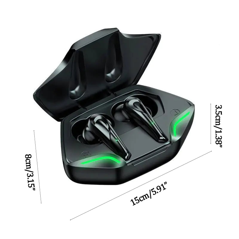 Mini auriculares inalámbricos Bluetooth para juegos con estuche de carga
