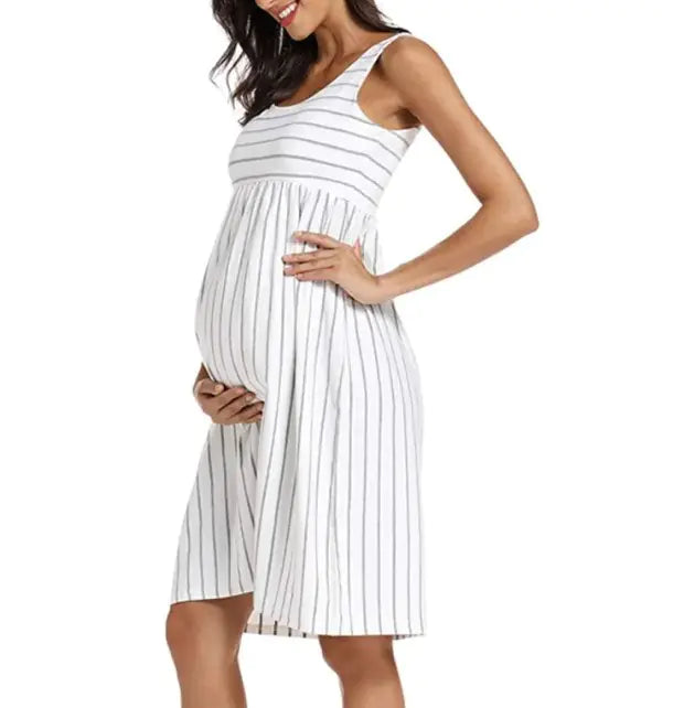 Vestido de Maternidad a Rayas