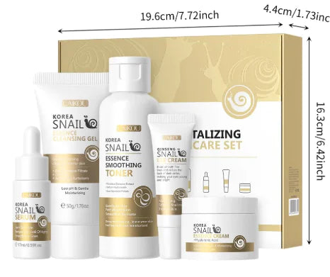 Set de Cuidado de la Piel con Extracto de Caracol, Cinco Piezas para el Rostro