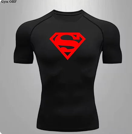 Camiseta deportiva de compresión de secado rápido para hombre para gimnasio