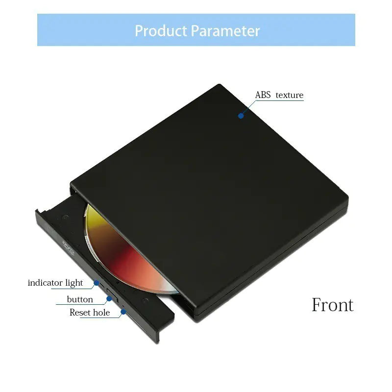 Unidad Externa Portátil USB 3.0 de DVD CD Slim Grabadora