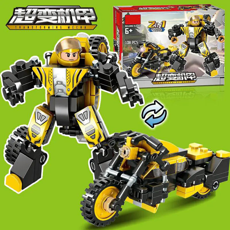 Robot Transformable Compatible con Bloques de Construcción LEGO