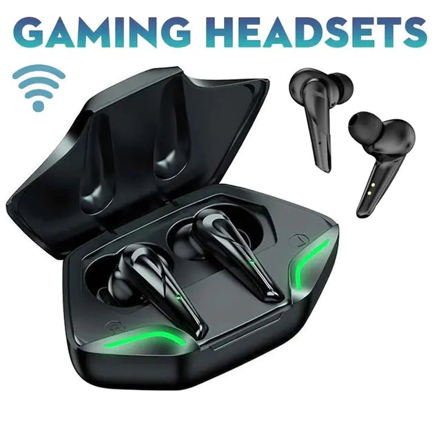 Mini auriculares inalámbricos Bluetooth para juegos con estuche de carga