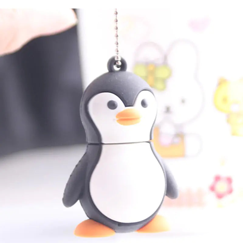 Memoria USB de 1GB con Diseño de Pingüino de Dibujos Animados (Regalo Creativo)