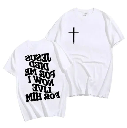 Camiseta Cristiana para Hombres con Versículo Bíblico de Jesús