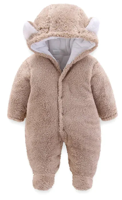 Mameluco de Bebé para Invierno Nuevo, Cálido y Grueso