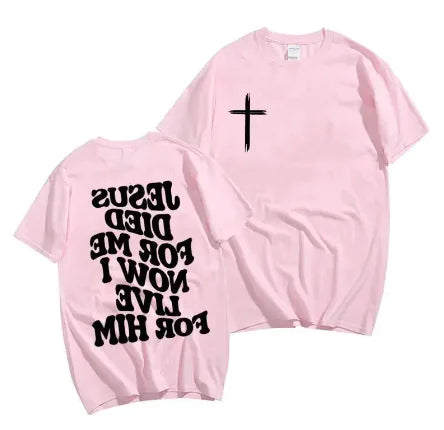 Camiseta Cristiana para Hombres con Versículo Bíblico de Jesús