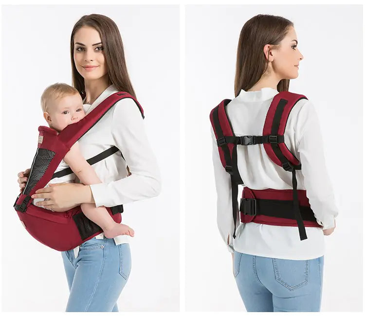 Portabebés, Mochila para Bebé, Taburete de Cintura, Silla de Arnés