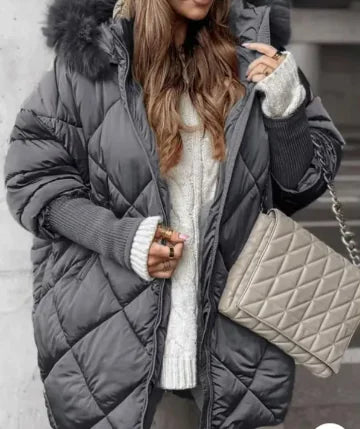 Abrigo Cárdigan con Capucha para Invierno