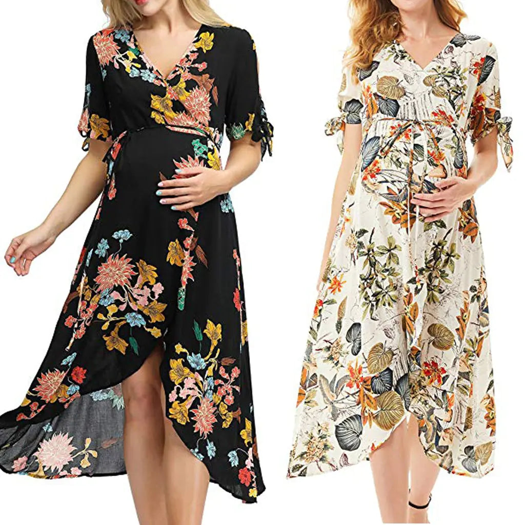Vestido Floral de Maternidad - Ropa Casual para Mujeres