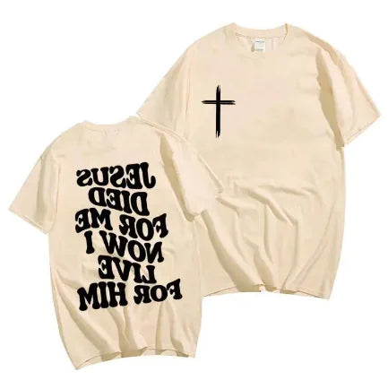 Camiseta Cristiana para Hombres con Versículo Bíblico de Jesús