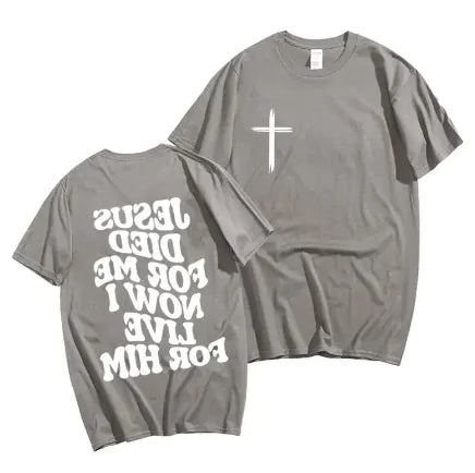 Camiseta Cristiana para Hombres con Versículo Bíblico de Jesús