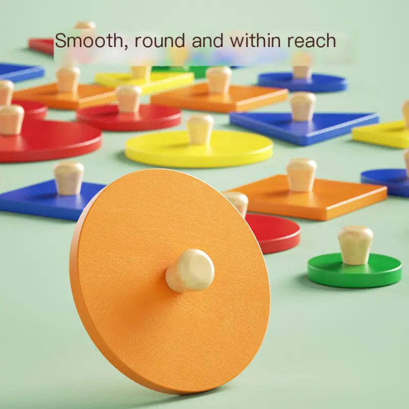 Juguete rompecabezas Montessori de combinación de formas para niños pequeños