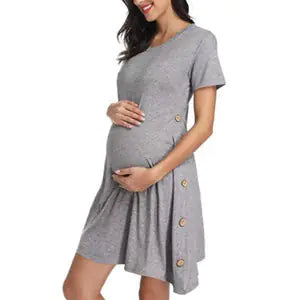 Vestido de Manga Corta Premamá