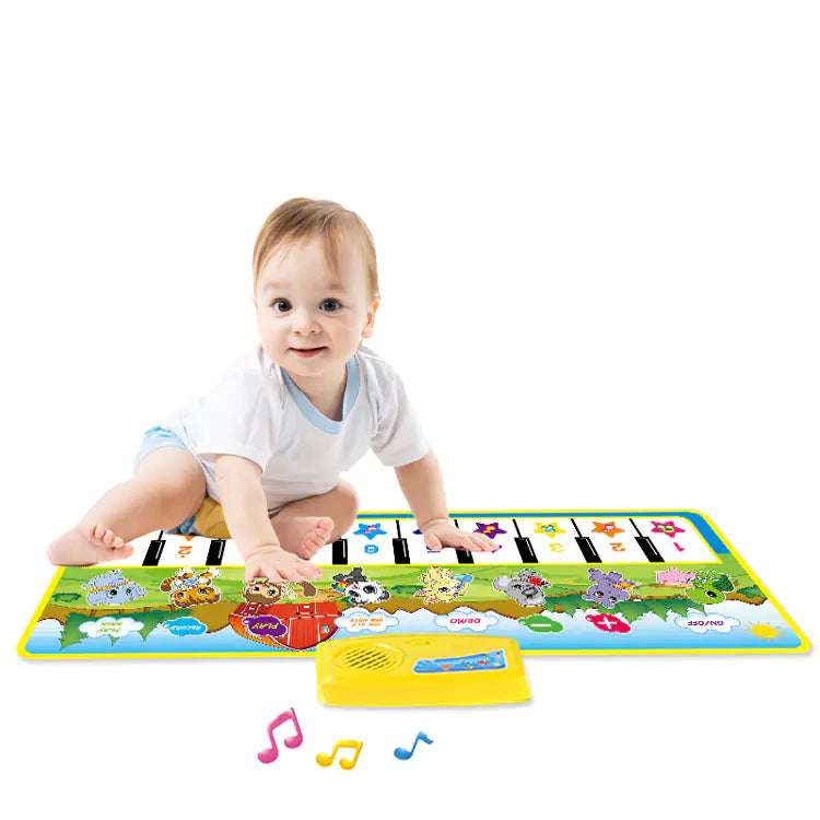 Alfombra Musical Multifuncional para Niños, Verde