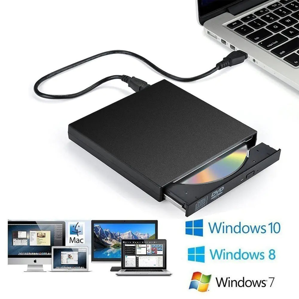 Unidad Externa Portátil USB 3.0 de DVD CD Slim Grabadora