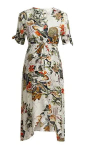 Vestido Floral de Maternidad - Ropa Casual para Mujeres