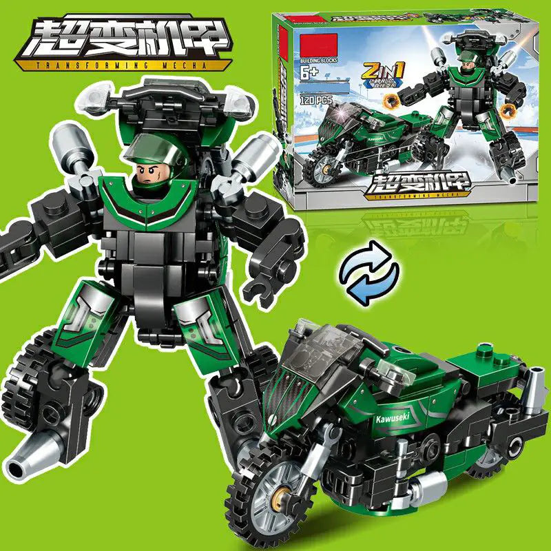Robot Transformable Compatible con Bloques de Construcción LEGO