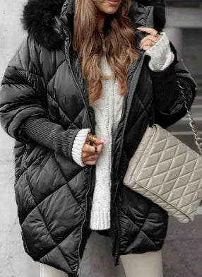Abrigo Cárdigan con Capucha para Invierno