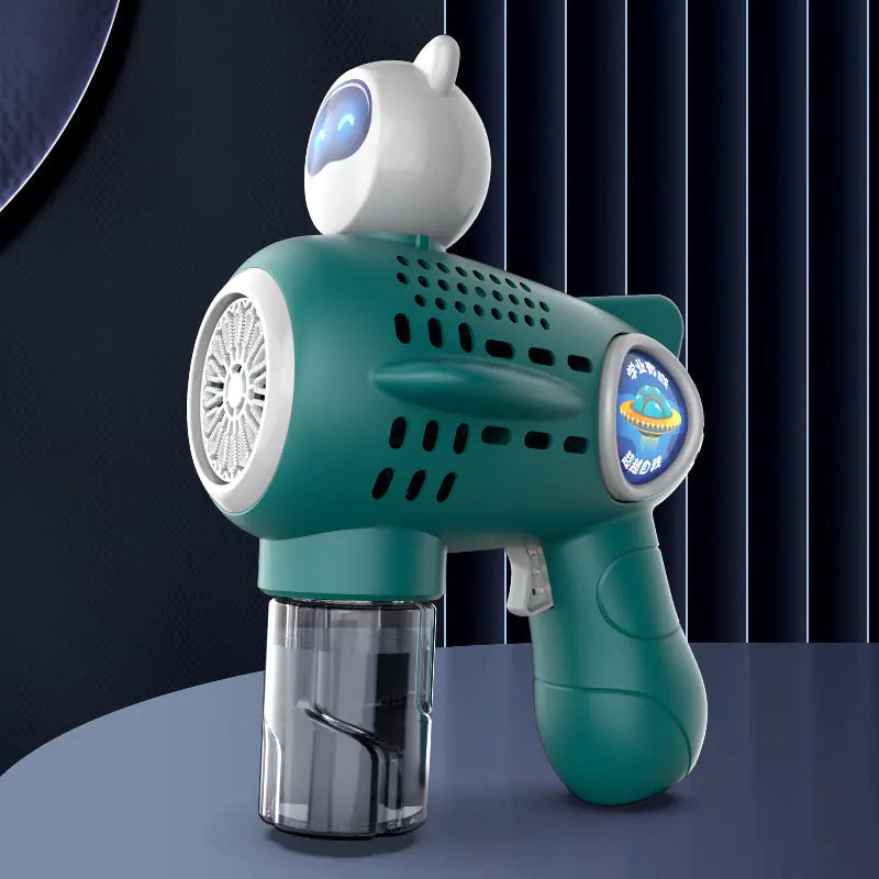 Pistola de Burbujas Eléctrica de 32 Agujeros para Juegos Infantiles y Eventos