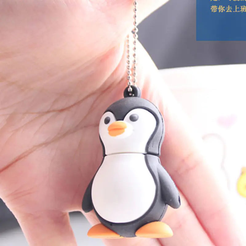 Memoria USB de 1GB con Diseño de Pingüino de Dibujos Animados (Regalo Creativo)