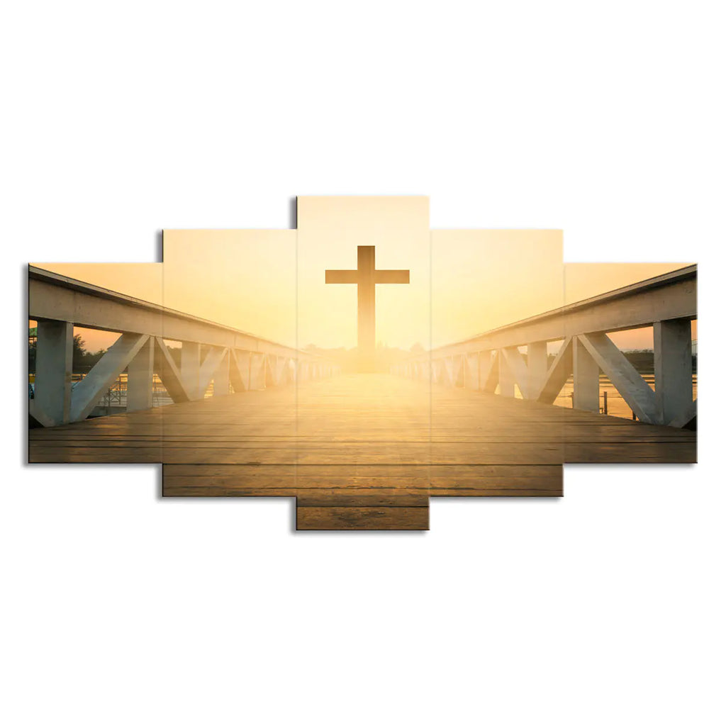 "Arte mural transfronterizo: decoración del hogar de Jesús sobre el puente"