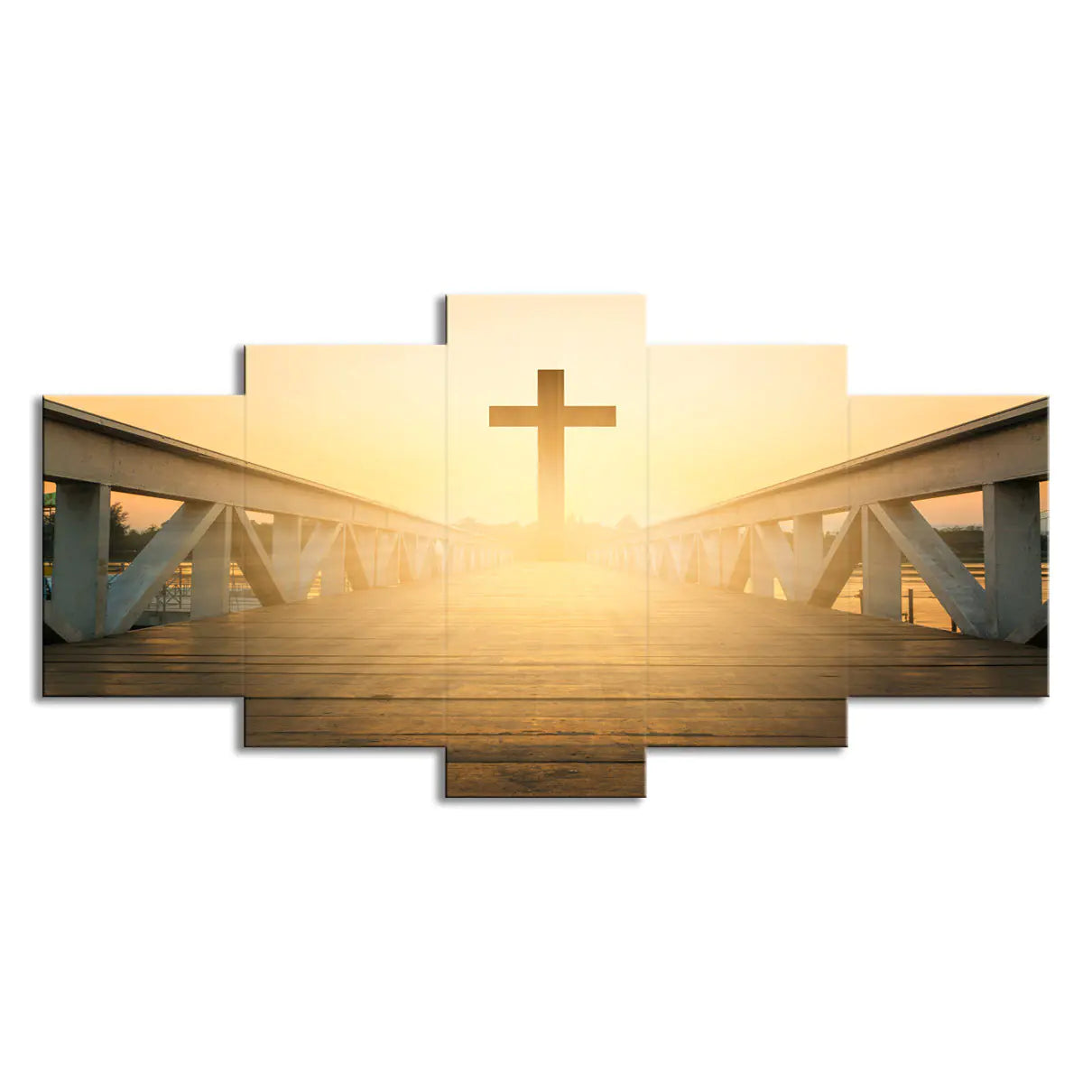 "Arte mural transfronterizo: decoración del hogar de Jesús sobre el puente"