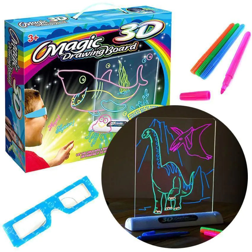 Tablero de Dibujo 3D Flash - Juguete Multifuncional de Colores