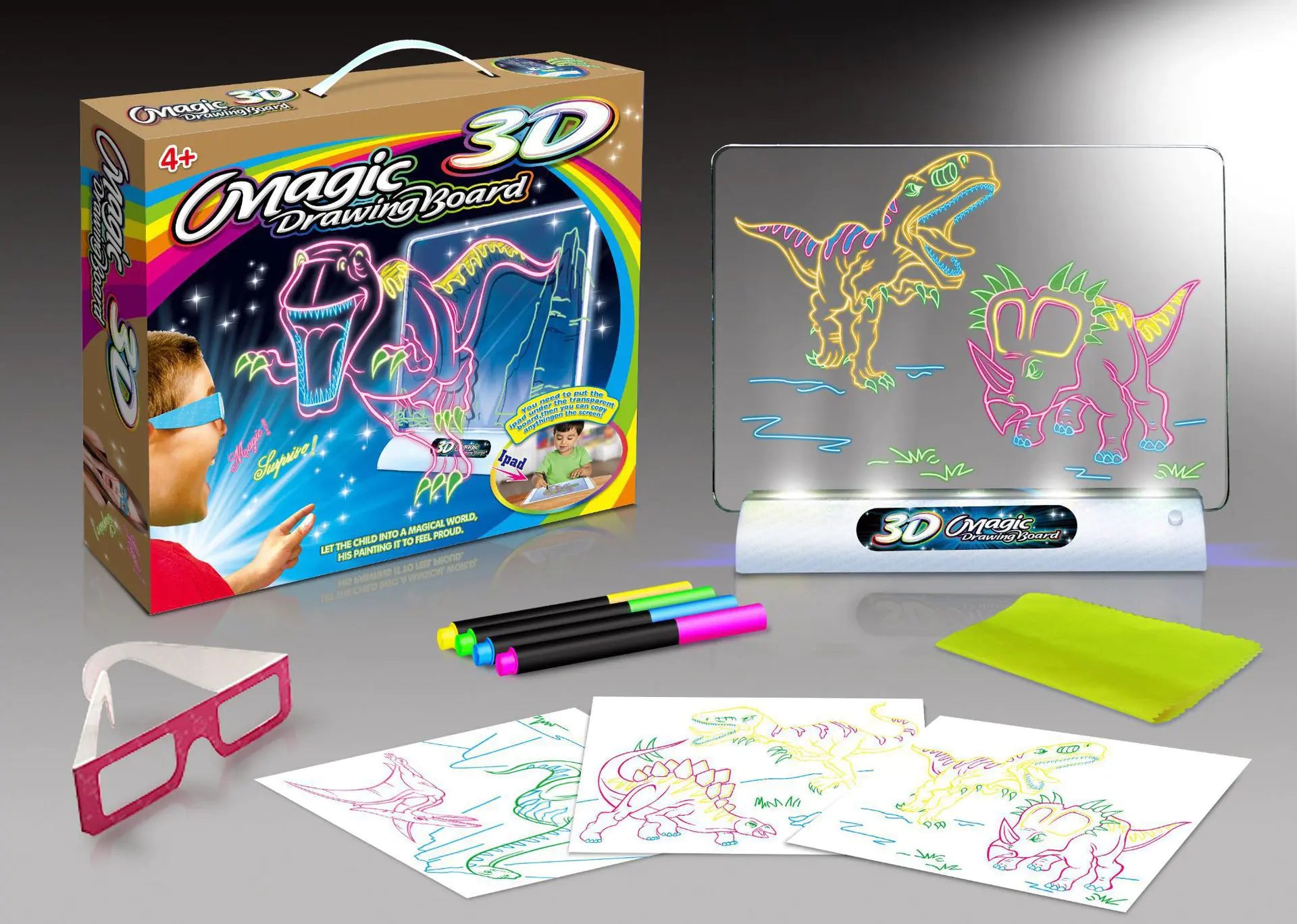 Tablero de Dibujo 3D Flash - Juguete Multifuncional de Colores