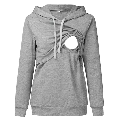 Sudadera con Capucha para Maternidad y Lactancia