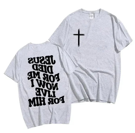 Camiseta Cristiana para Hombres con Versículo Bíblico de Jesús