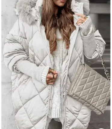 Abrigo Cárdigan con Capucha para Invierno