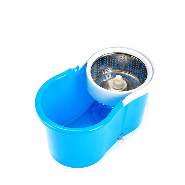 Juego de Cubo y Trapeador de Acero Inoxidable con Doble Transmisión