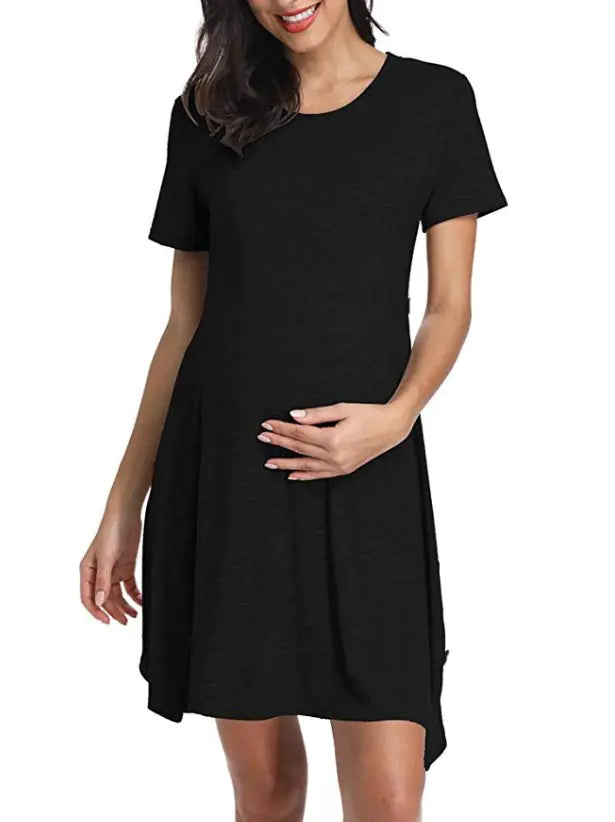 Vestido de Manga Corta Premamá