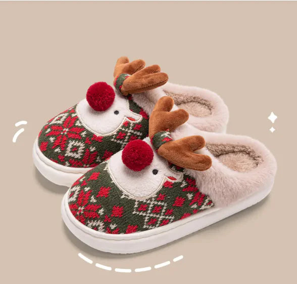 Pantuflas Navideñas de Peluche