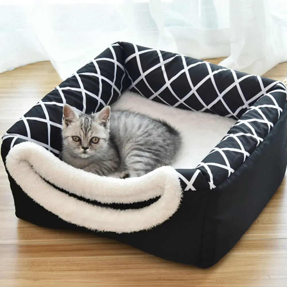 Villa Cama para Perros y Gatos - Cápsula Espacial de Doble Uso