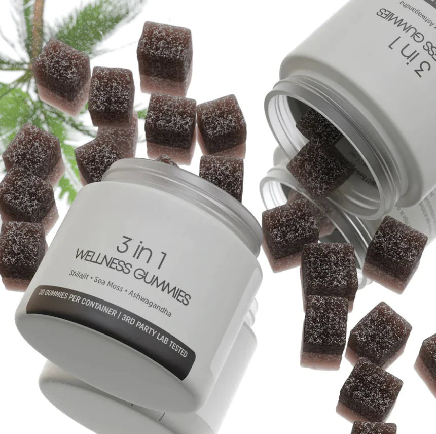 Gomitas Shilajit 3-en-1 para Hombres